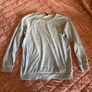 Grey Volcom Long Sleeve Tee - Your Loss Baby